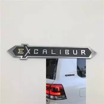 Для L/и C/ruiser 200 EXCALIBUR задний багажник, хвостовая эмблема, боковые наклейки чёрный