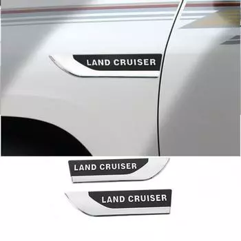 Для Land Cruiser Prado 150 FJ200 FJ150 FJ120 2003-2020 3D хромированная эмблема автомобиля, значок, наклейка, логотип, крылья, боковая эмблема