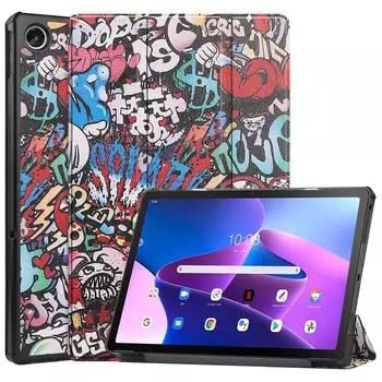 Для Lenovo Xiaoxin Pad 2022, чехол Tab M10 Plus 3-го поколения, 10,6 дюйма; TB128FU TB125FU Чехол Funda Tablet Tri-Fold Крышка-подставка из полиуретана M10 Plus 3rd Gen красный