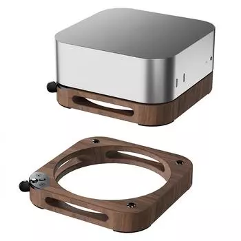 Для Mac Mini M4/m4 Pro Ореховый рассеиватель тепла Базовый кронштейн Вентиляция Для Mac Внешний хост M D2Q4