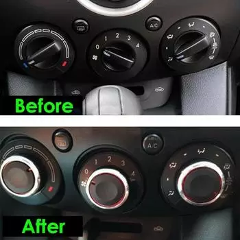 Для Mazda 2 ручка кондиционера M2 алюминиевый сплав кнопка ручки кондиционера запасные части для салона автомобиля CHINA