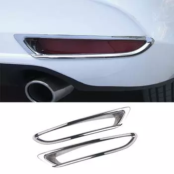 Для Mazda 3 BP Axela 2019-2024 2024 2024 2024 Автомобильный передний/задний бампер противотуманные фары крышка лампы отделка молдинг аксессуары