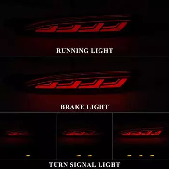Для Mazda CX5 CX-5 2025 2025 светодиодные фонари-отражатели заднего бампера, автоматическое предупреждение о торможении, динамические указатели поворота, автомобильные аксессуары 12 В