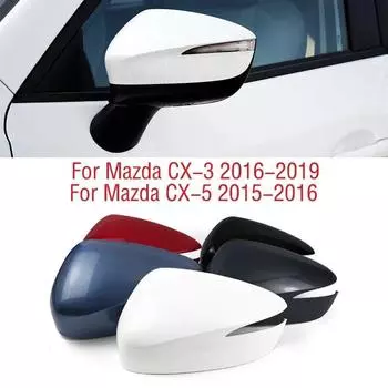 Для Mazda CX-5 CX5 2015 2016 автомобильное крыло двери боковое зеркало заднего вида крышка крышка корпус дом для Mazda CX-3 CX3 2016 2017 2018 unpainted left