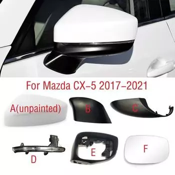 Для Mazda CX-5 CX5 2017 2018 боковая рамка зеркала нижняя крышка зеркало заднего вида стекло указателя поворота C left