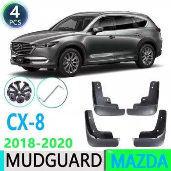 Для Mazda CX-8 2018 CX 8 CX8 4 шт. переднее и заднее крыло, брызговики, брызговики, брызговики, автомобильные аксессуары