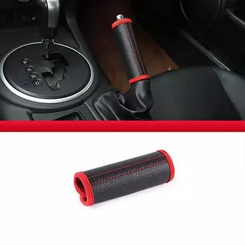 Для Mazda MX-5 NC 2009-2015 Стайлинг автомобиля кожаная внутренняя дверная ручка шестерни защитная крышка ручного тормоза автомобиля Style B