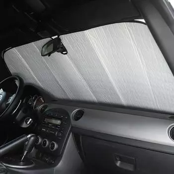 Для Mazda MX-5 NC 2009-2015 алюминиевая фольга серебристого цвета, переднее лобовое стекло автомобиля, термозатенение, солнцезащитный крем для автомобиля серебряный