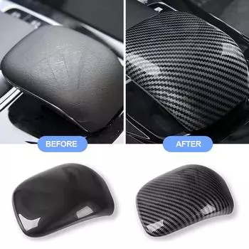 Для Mercedes-Benz A Class W177 CLA C118 2019-2024 ABS автомобильный стайлинг ручка переключения передач головка крышка отделка салона автомобиля аксессуары