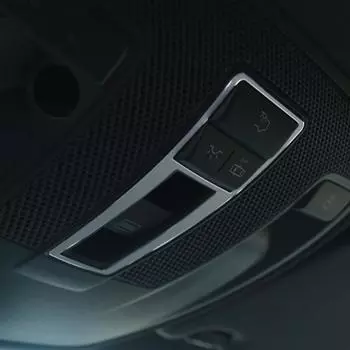 Для Mercedes Benz AB Class GLA CLA X156 C117 W177 W246 14-17 автомобильный купол лампы для чтения переключатель крышка отделка наклейки автомобиля серебряный