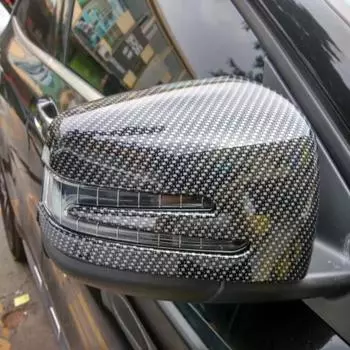 Для Mercedes Benz ABCE CLASS GLK CLA GLA углеродное волокно боковое зеркало заднего вида защитная крышка заднего вида ABS silver
