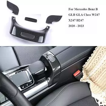 Для Mercedes Benz B GLB GLA Class W247 X247 H247 2020 - 2024 автомобильный центральный консольный подлокотник коробка переключатель панель крышка отделка аксессуары