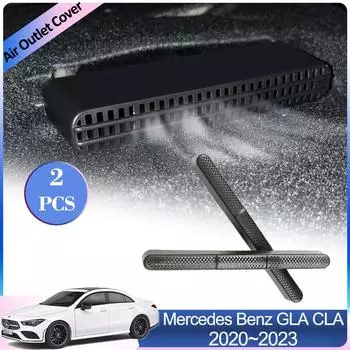 Для Mercedes Benz GLA EQA H247 CLA C118 2020~2024 Крышка воздухозаборника под задними сиденьями Решетка кондиционера Аксессуары для интерьера