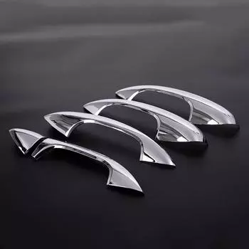 Для Mercedes Benz GLC X253 C Class W205 E Class W213 Углеродное волокно ABS Хромированная дверная ручка Накладка Левый руль Bright Silver