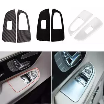 Для Mercedes Benz V Class V260 W447 2015-2022 автомобильный салон, подлокотник двери, кнопка подъема окна, рамка, накладка, наклейки