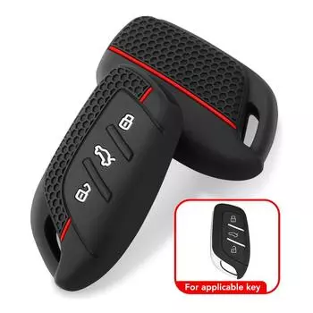 Для MG 4 2023 Mg4 Ev MG HS GT ZS EV ZX MG5 MG6 3 кнопки силиконовый брелок чехол брелок для Roewe RX3 RX5 RX8 ERX5 I6 I5 красный