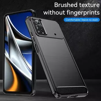 Для Mi Poco X4 Pro 5G x4pro противоударный силиконовый чехол задняя крышка для xiaomi poco x4pro 5g противоударные матовые защитные чехлы For Poco X4 Pro 5G чёрный