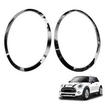 Для MINI Cooper F55 F56 F57 03-18 хромированная левая и правая передние фары, рамка, кольцо для бровей, замена накладки