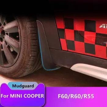 Для Mini Cooper F55 F56 F60 R55 R60 Countryman аксессуары автомобильные черные передние и задние брызговики крыло защита брызговики R60 4pcs