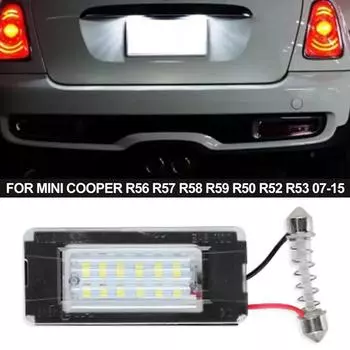 Для Mini Cooper R56 R57 R58 R59 R50 R52 R53 2007-2015 светодиодный фонарь номерного знака белый номер автомобиля лампа безошибочная Canbus