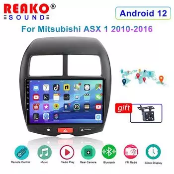 Для Mitsubishi ASX 1 2010-2016 Для C4 Peugeot 4008 Автомобильный радиоприемник Мультимедийный видеоплеер Навигация GPS Carplay Android 2din 4-core 2+32