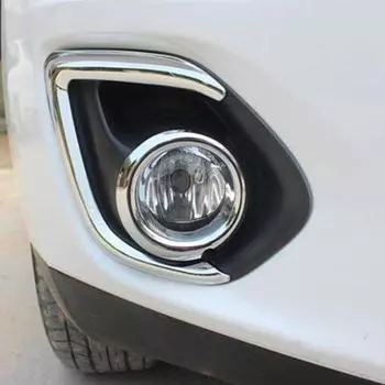 Для Mitsubishi ASX 2013 2014 2015 2016 2017 2018 автомобильная передняя противотуманная фара рамка палка бровь ABS хромированная крышка отделка 2pcs