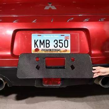Для Mitsubishi Eclipse 2006-2011 автомобиля задняя панель номерного знака рамка крышка Накладка внутренняя и внешняя наклейка автомобиля carbon fiber