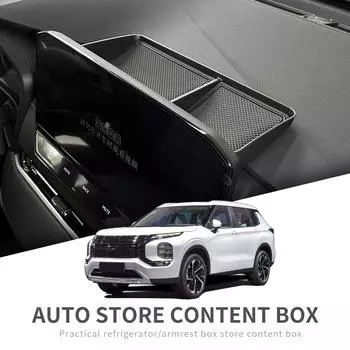 для Mitsubishi Outlander 2025 2025 Ящик для хранения на приборной панели Центральная консоль Скрытый лоток за экраном (Левый руль)