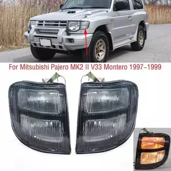 Для Mitsubishi Pajero MK2 II V33 Montero 1997 1998 1999 Передний бампер автомобиля Боковой габаритный фонарь поворотника 1pc left