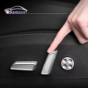 Для модели Tesla 3 года 2016-2022 2023 аксессуары для интерьера 6 шт. кнопка регулировки автомобильного сиденья защитная декоративная накладка серый