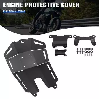 Для Moto Guzzi V100 V 100 Mandello 2025 2025 мотоцикл нижняя крышка двигателя защитная пластина рама защитный поддон картера защита чёрный