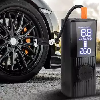 Для мотоцикла, велосипеда, мяча 0-150psi/10bar, автомобильный воздушный компрессор, шинный воздушный насос, беспроводной надувной насос, портативный насос для проверки давления в шинах p008