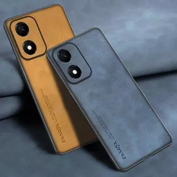 Для Motorola E13 4G чехол Роскошный PU кожаный чехол для телефона Motorola Moto E13 задняя крышка Матовый силиконовый противоударный полная защита Moto E13 серый