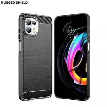 Для Motorola Edge 20 Lite Чехол для Motorola Edge 20 Lite Бампер Силиконовый Карбоновый Задний Чехол Для Moto Edge 20 Lite Чехол Moto Edge 20 Lite чёрный
