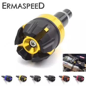 Для MT-07 MT-09 2014-ползунки рамы мотоцикла 10 мм алюминиевые ползунки рамы защита от падения мотоцикла чёрный