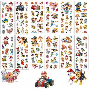 для наклеек Paw Patrol 3D Аниме для наклеек Paw Patrol 12 штук для детей Наклейки для младенцев Милые объемные наклейки DIY Календарь Блокнот Настенный