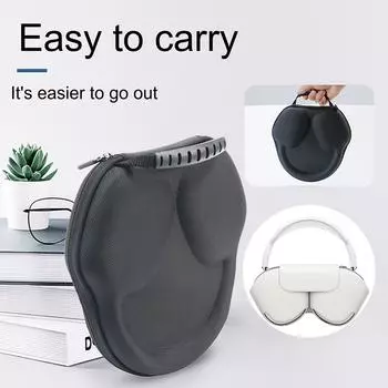 Для наушников Max Over Ear Hard Case EVA Travel Storage Case чёрный