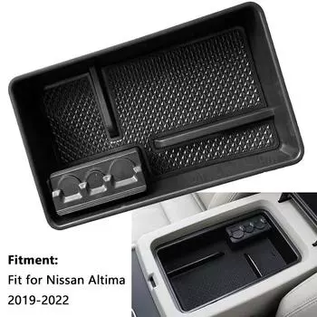 Для Nissan Altima L34 2019 2020 2024 Центральный подлокотник Ящик для хранения Центральная консоль Флокированный органайзер Контейнеры Лоток Аксессуары CHINA