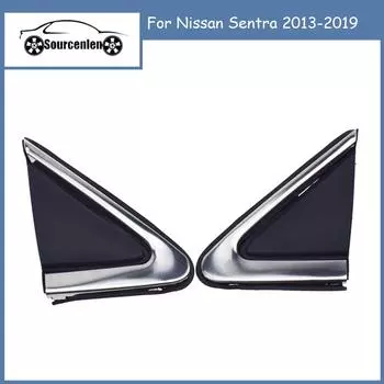 Для Nissan Sentra 2013-2019 Треугольный внешний корпус зеркала заднего вида Отделка Угловой молдинг бокового окна Крыло 96319-3SG0A Left