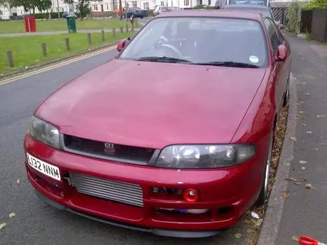 Для Nissan Skyline R32 R33 R34 Cupra R передний спойлер передний бампер спойлер для губ универсальный комплект из 3 предметов глянцевый черный автоаксессуар