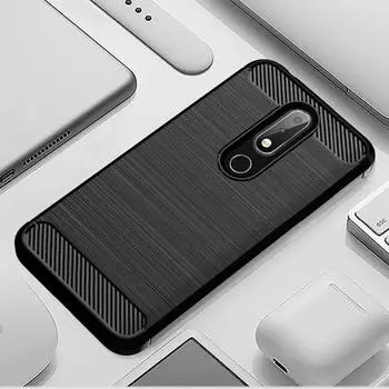 Для Nokia 3.1 Plus nokia3.1+ силиконовый защитный чехол противоударный чехол для телефона nokia 3.1plus nokia3.1 plus мягкие матовые чехлы For Nokia 3.1Plus чёрный