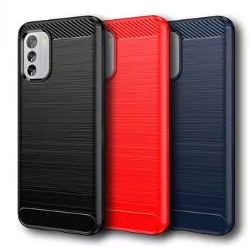 Для Nokia G60 Чехол Nokia G60 5G Чехол 6,58 дюйма Углеродное волокно Противоударный силиконовый бампер для Nokia G60 G50 G21 G11 G20 G10 G400 For Nokia G60 5G чёрный