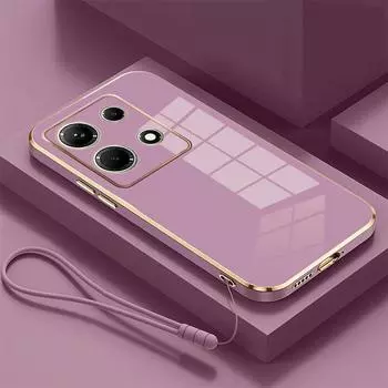 Для Note40 чехол lnfinix Note 30 Pro 30i 30 Play Hot 40 40 Pro Роскошная квадратная защитная задняя крышка для Note40Pro чехол lnfinix Hot 40Pro чёрный