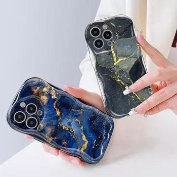 Для OPPO A17 A18 A38 A58 A98 Reno7 Z 8Z 8T 11F 11 Pro Realme 12 Lite 12 Pro C30 кремовая текстура края мягкий мраморный узор полный защитный чехол для линз Realme C20 чёрный