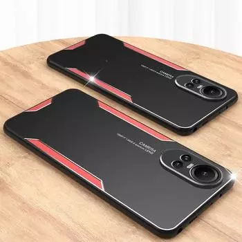 Для Oppo A2 A1 Pro A97 A96 A79 A78 A52 A51 A55 4G 5G чехол Light-Armor металлический защитный чехол для камеры TPU мягкий бампер ударопрочный For OPPO A2 5G синий