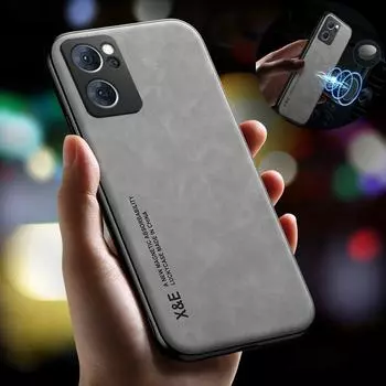 Для OPPO Reno 7 5G чехол мягкий силиконовый автомобильный магнитный держатель чехол для телефона для OPPO Reno7 Z Reno7 Lite противоударный защитный чехол на заднюю панель For Renno 7 5G GL темно серый