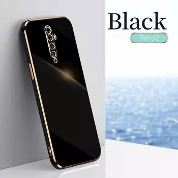 Для OPPO Reno 9Pro Plus 2 2F 5F 3 защитный чехол с гальваническим покрытием противоударный OPPO Find X5 X3Pro X3 X5 чехол силиконовый мягкий ТПУ OPPO Reno 9 Pro Plus чёрный