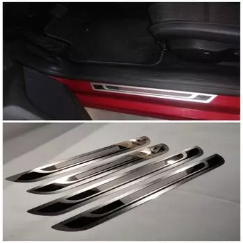 Для Peugeot 5008 308 2008 3008 307 206 207 407 408 2008-2018 накладка на порог, защита порога, педаль, Стайлинг автомобиля