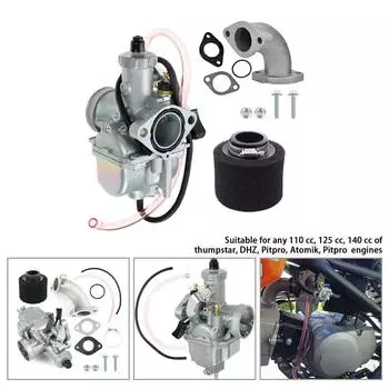 Для пит-байка VM22 26 мм карбюратор Mikuni Carb 110cc 125cc 140cc Pitpro серебряный