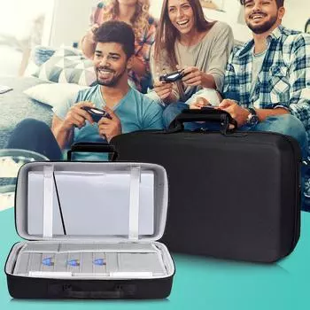Для PlayStation 5 Slim Storage Bag большой емкости ударопрочный дорожный чехол с плечевым ремнем для игровой консоли PS5 Slim